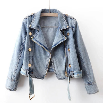 Adeline Spring Shift Denim Jacket - Infinityloyal