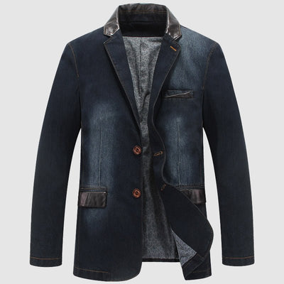 Ben Smith Patchwork Denim Blazer - Infinityloyal