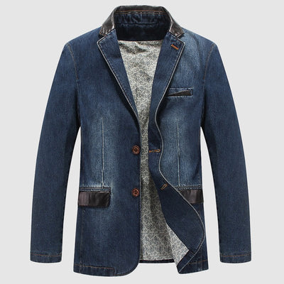 Ben Smith Patchwork Denim Blazer - Infinityloyal