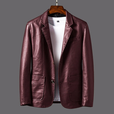 Jack Washington Classic Faux Leather Jacket - Infinityloyal