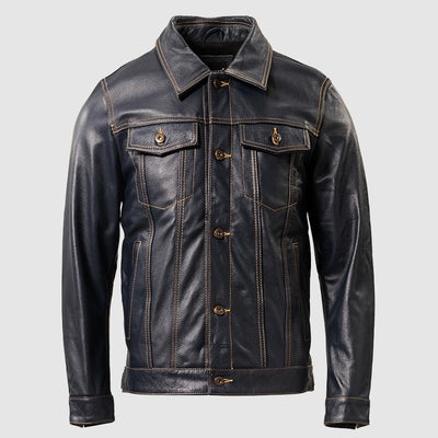 Vintage Biker Genuine Leather Jacket - Infinityloyal